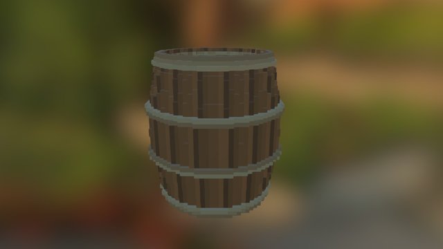 Minecraft - Barrel 3D Model