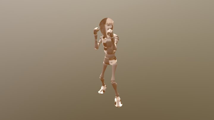 Punch animation 3D Model