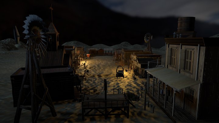 Western Environment 3D Model
