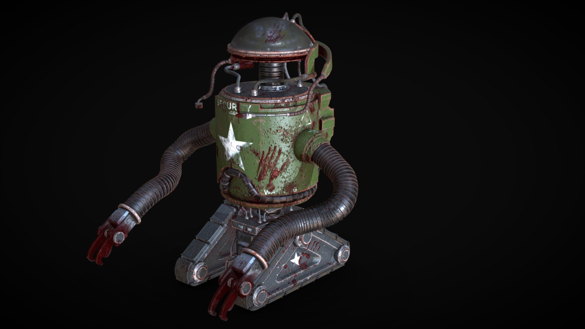 Realistic Robot Asset Zombie Apocalypse 3d Model By Lochlan Hurdley