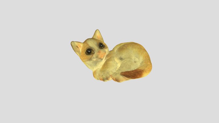 置物（猫） 3D Model