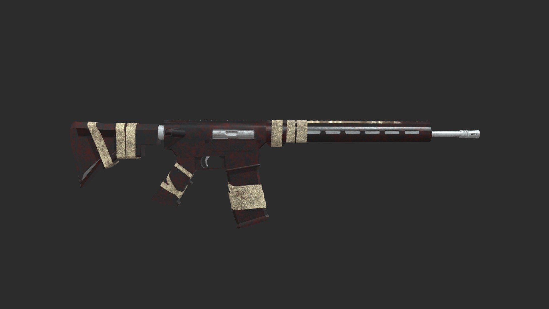 Assault Rifle - 3D model by MarkHawkins99 [dad5f57] - Sketchfab