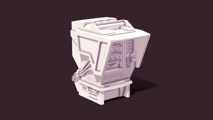 Soda Vending Machine 3D Model