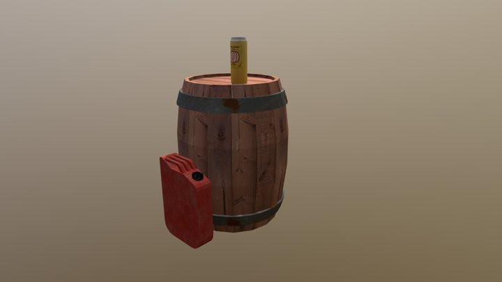 Forest Loner - Model 3 Simple props 3D Model