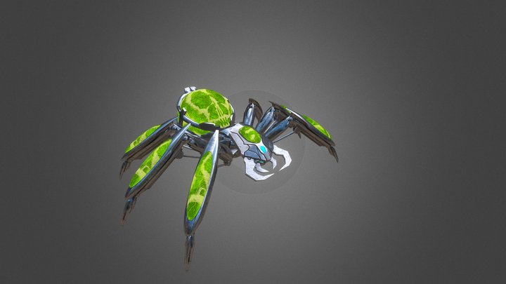 Arachnobot Animated 3D Model