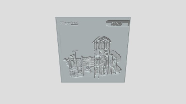 High-class slide Natural MSNT08 3D Model