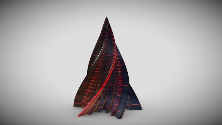 Alien Pyramid 3D Model