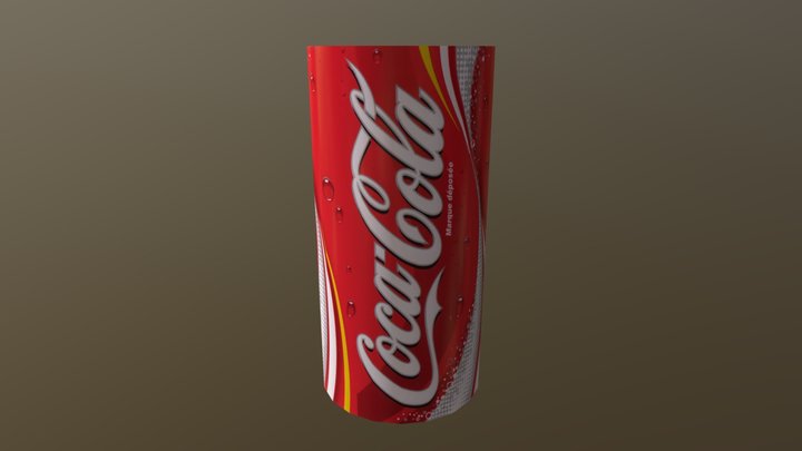 UV Coke Can 3D Model