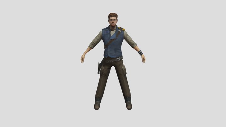 Cal Kestis Survivor jedi academy 3D Model