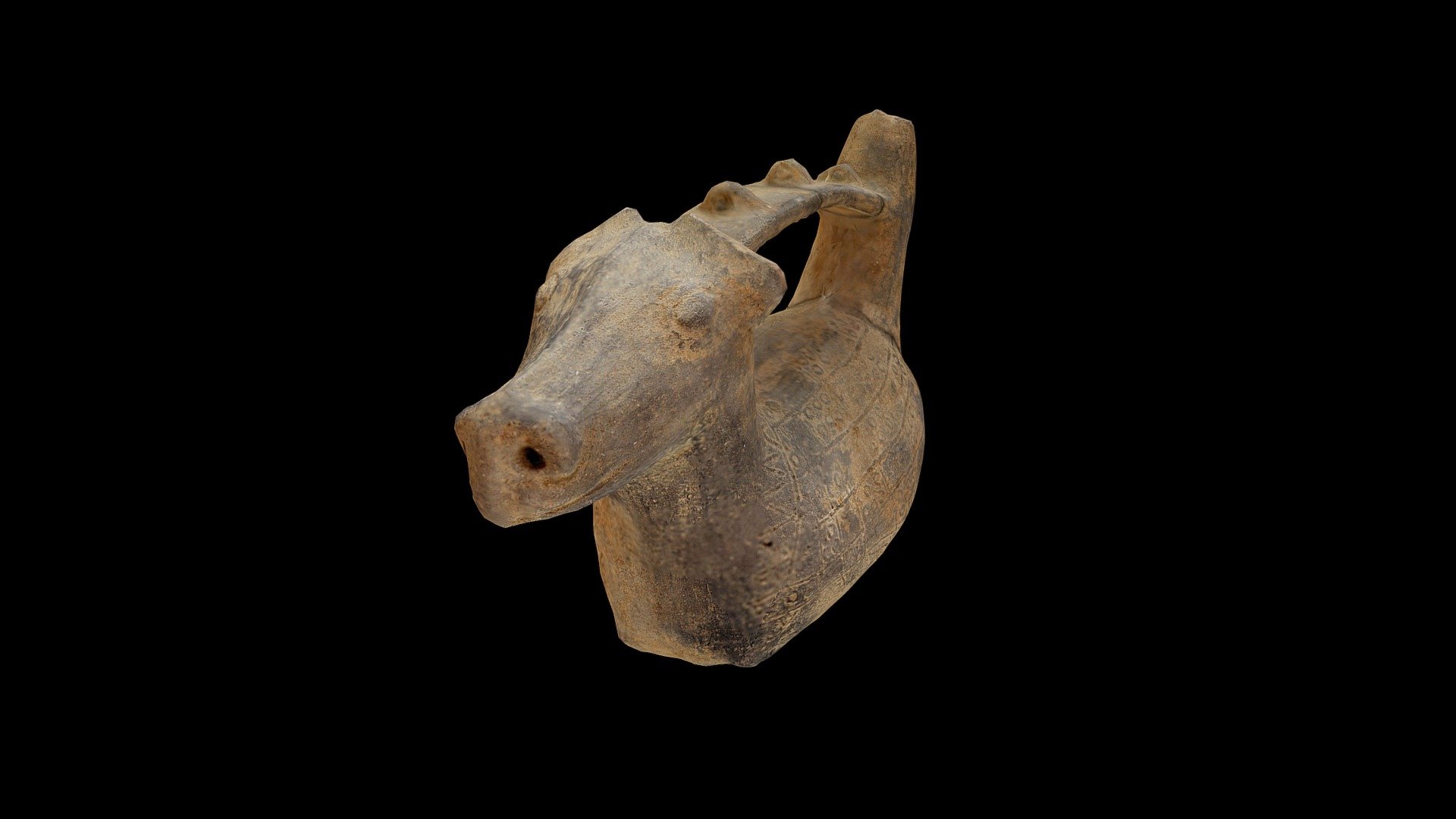 Botella zoomorfa (Museo de Sitio Cabeza de Vaca)