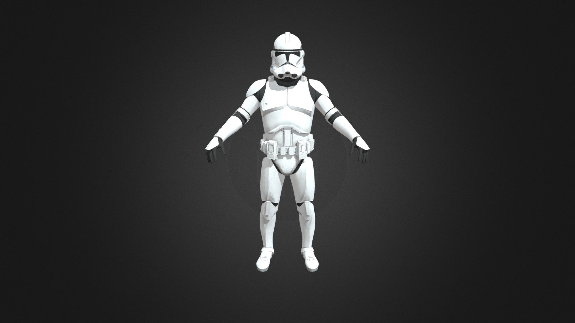 Clone trooper (Phase II) || Episode III: ROTS - Download Free 3D model ...