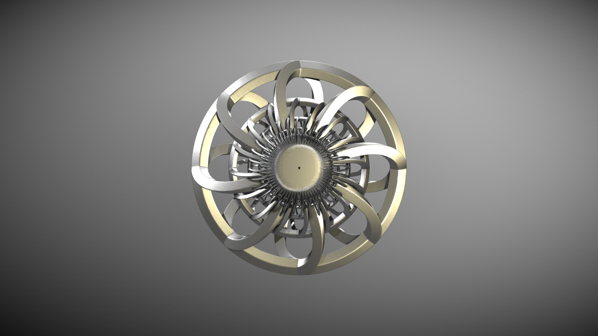 3D model 8 ∞s - This is a 3D model of the 8 ∞s. The 3D model is about a silver and black fan.
