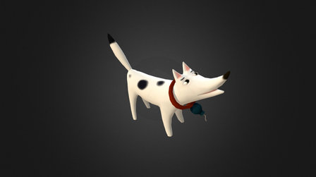 Dog With Bomb 3D Model