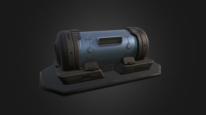 Scifi-Cyclinder Prop 3D Model