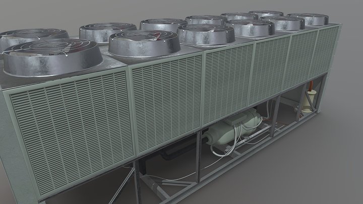 HVAC Air Cooled Chiller v2.0 3D Model