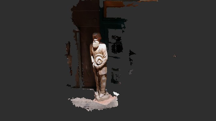 John Muir Statue 3D Model