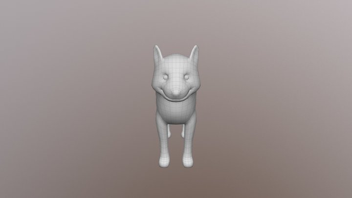 Husky Puppy Exercise 3D Model