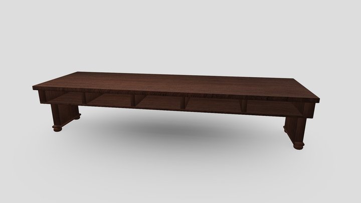 Table Standard low polly 3D Model