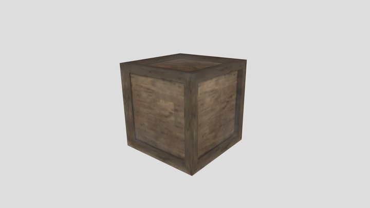 Crate 3D Model