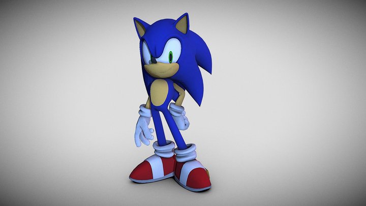 Sonic (Papercraft) – Modello 3D gratuito STL