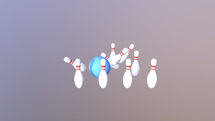 Bowling Alley 3D Model