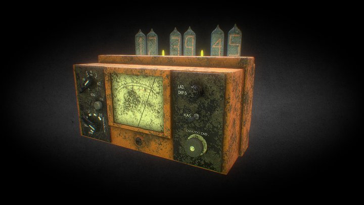 Geiger counter 3D Model