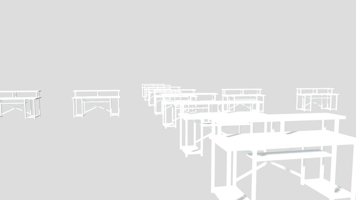 Desk – Low Poly FBX Asset for Games & Interior