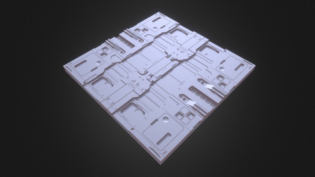 Sci-fi Floor Section KB005 — Sketchfab embed 3D viewer