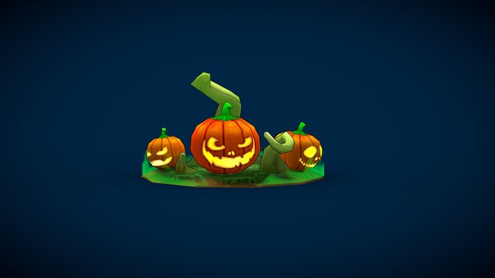 pumpkin patch 3D Model