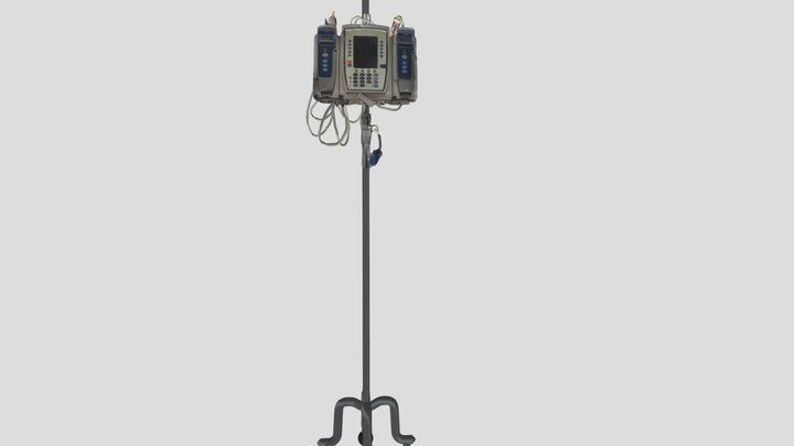 IV Device with stand 3D Model