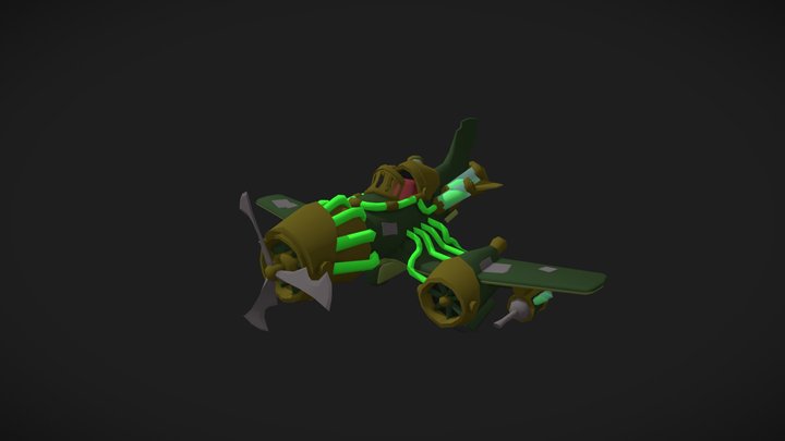 JinxWinx - Chemtech Plane 3D Model