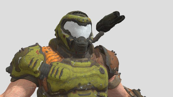 Doom Slayer 3D Model