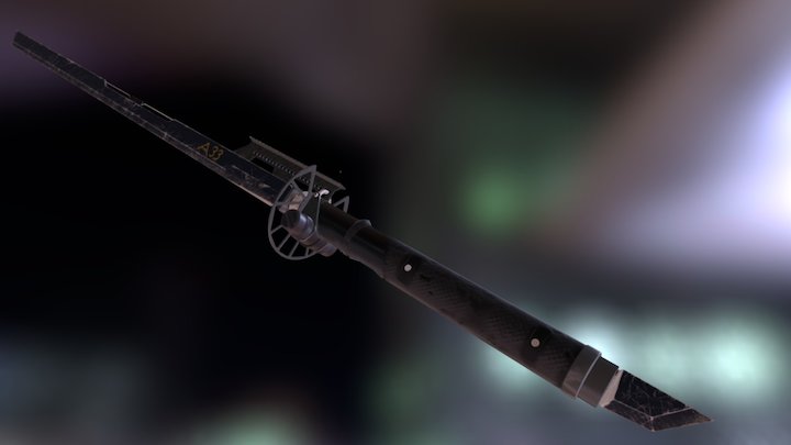 Tactical Sword 3D Model