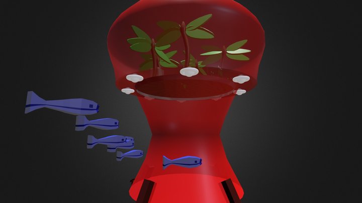 Floating Greenhouse 3D Model