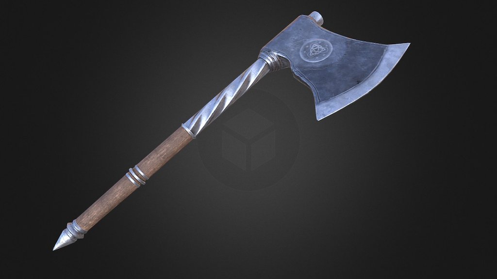 Steel War Axe - 3D model by zunaroath [dae9444] - Sketchfab