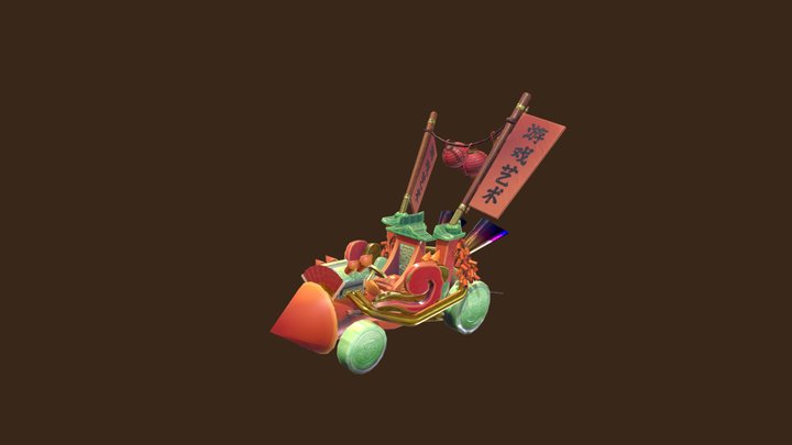 MoustacheKart 3D Model