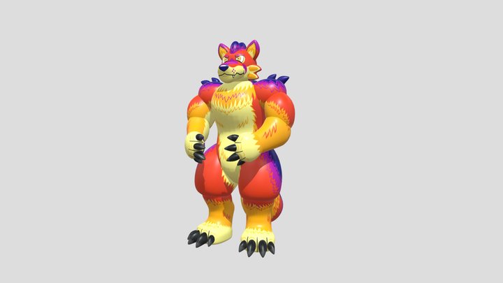 Thermal Werewolf 3D Model