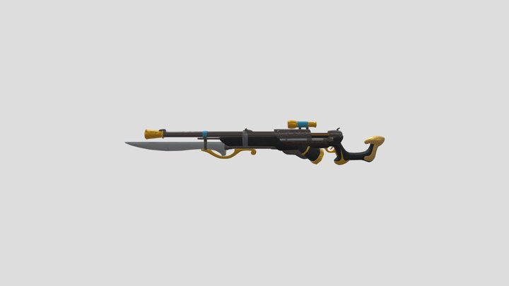 Corsair Ana's rifle (Overwatch) 3D Model