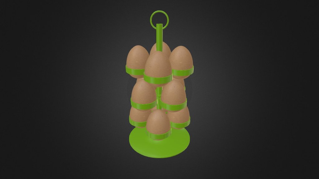 Egg Rack - 3D model by mgranizo [daea433] - Sketchfab