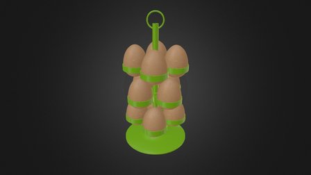 Egg Rack 3D Model