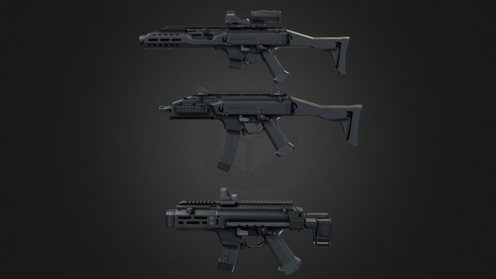 CZ Scorpion EVO 3 Modular Pack 3D Model