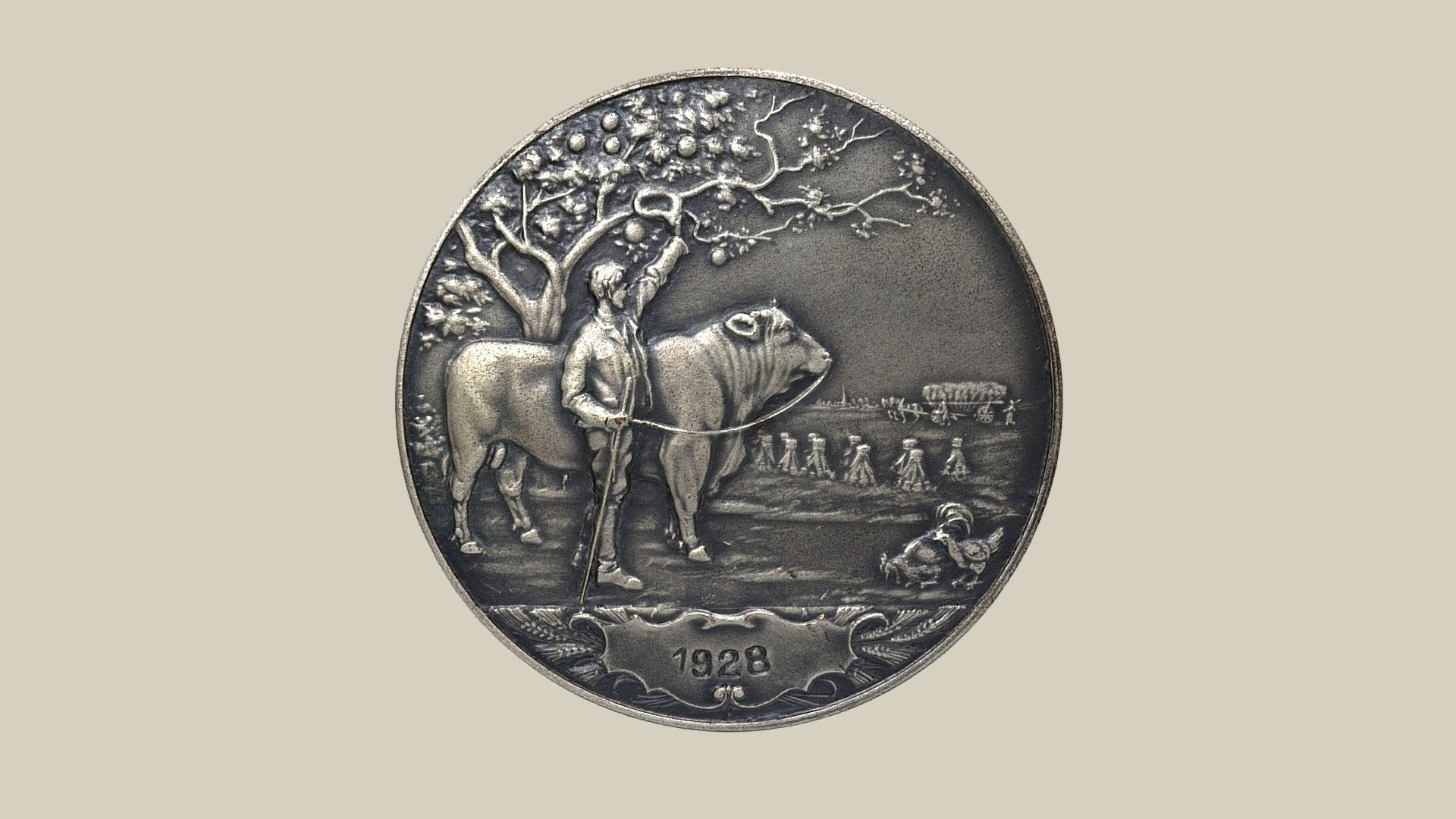 Medaille Landwirtschaftskammer — Sketchfab embed 3D viewer