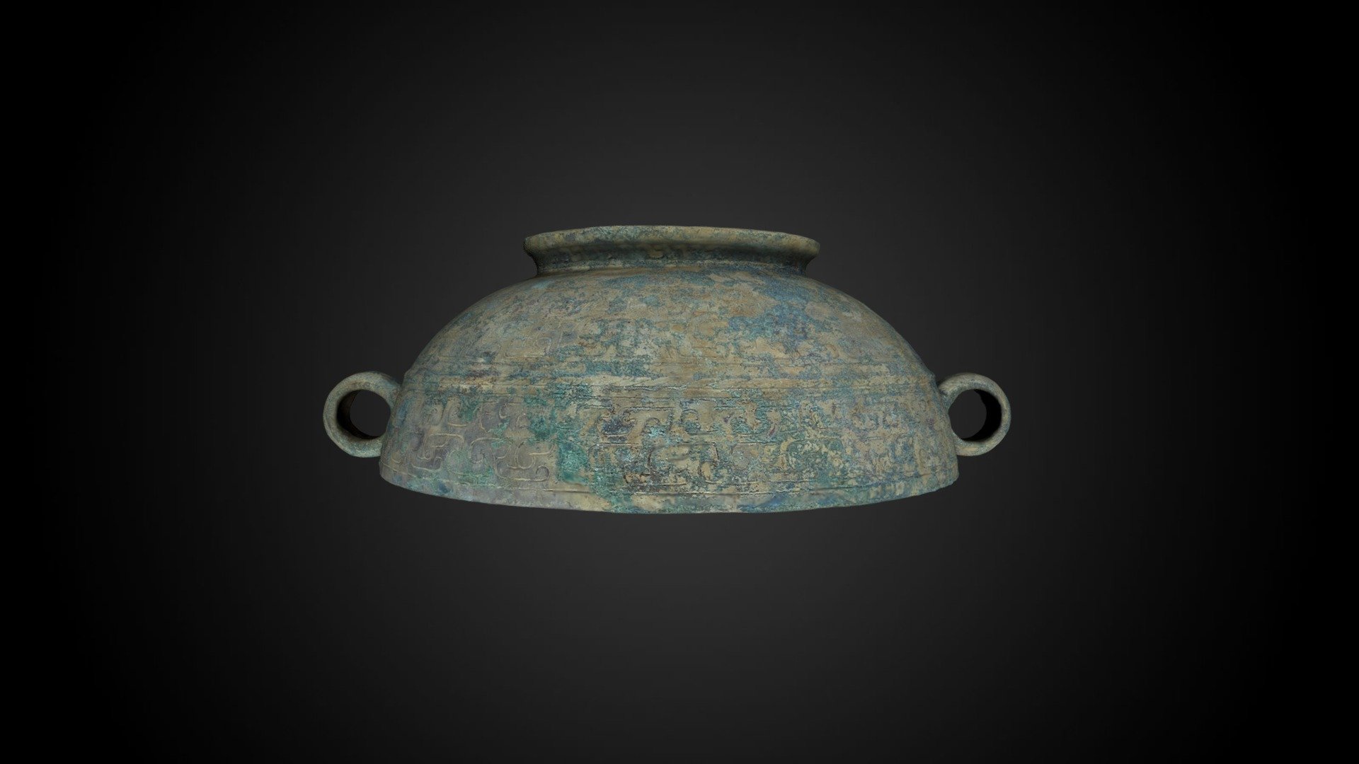 Vessel with Cover (cover), 5th-4th century BCE — Sketchfab embed 3D viewer