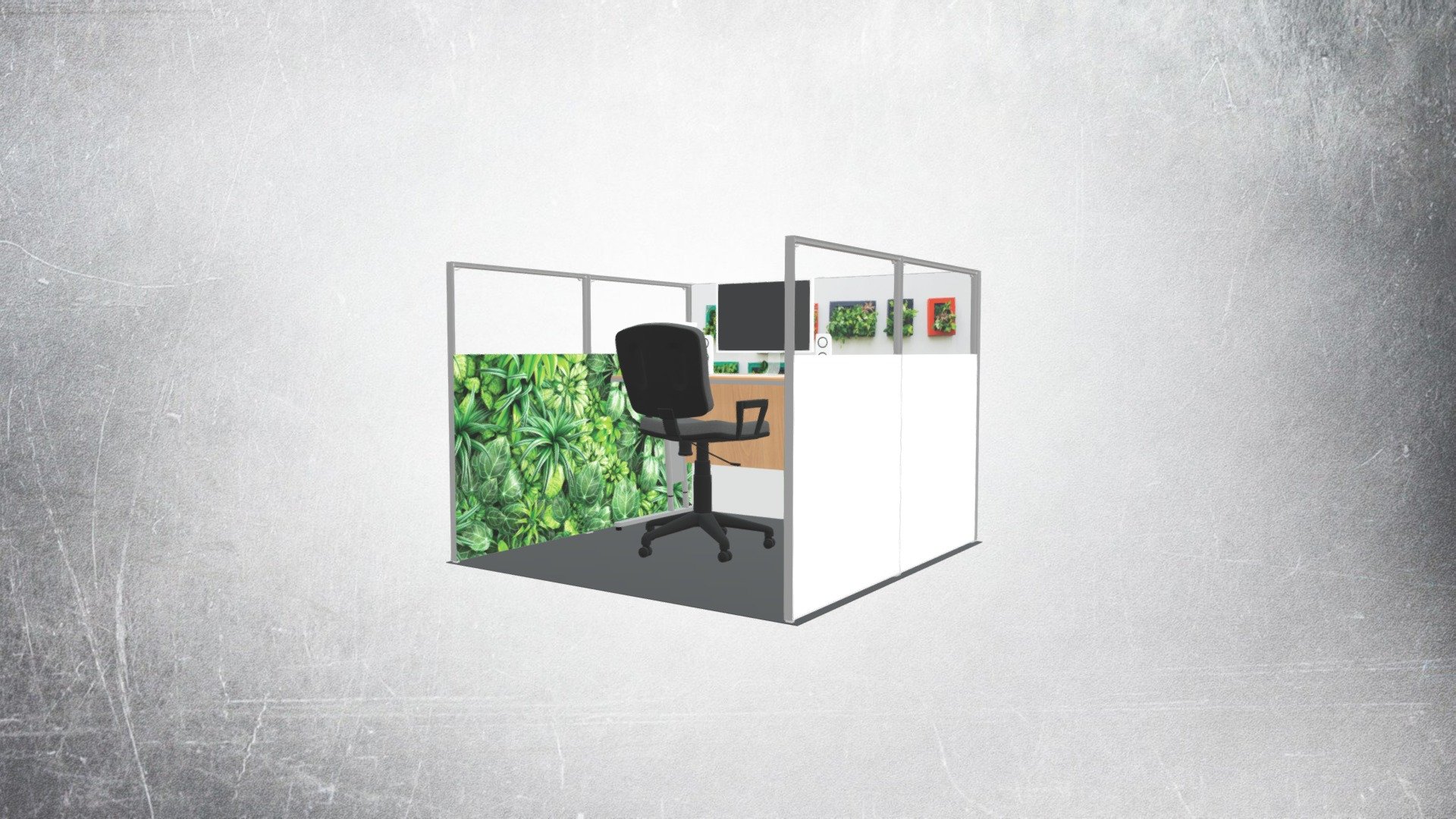 QSEG Cubicle - Single - Print+TPU - design 3 — Sketchfab embed 3D viewer