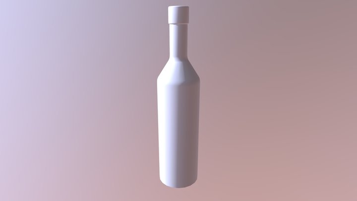 Wine Bottle Model 3D Model