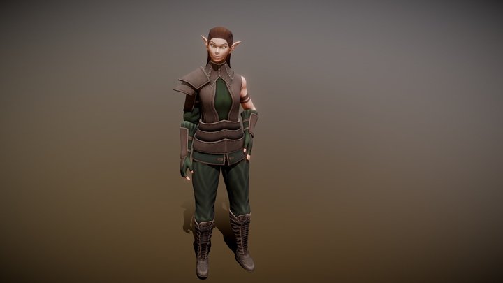 Elven Ranger 3D Model