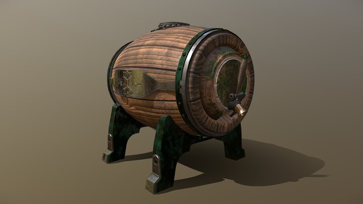 Arcadia Brew Keg 3D Model