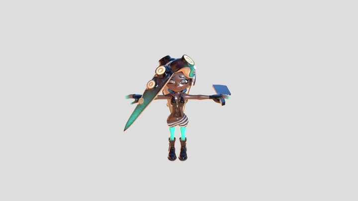 Splatoon 3 - Marina SAND NormalWear 3D Model