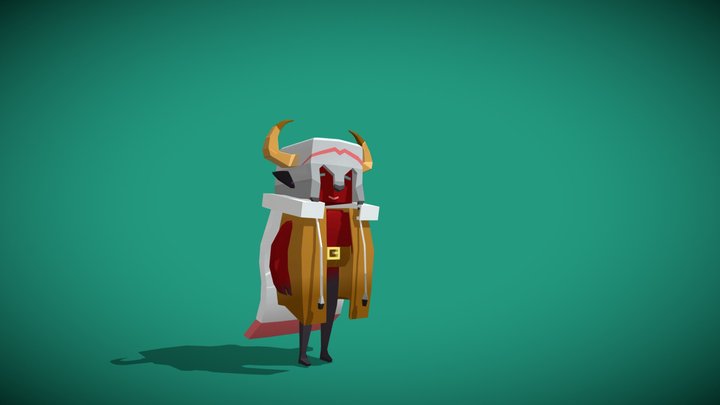 Vikingo low poly 3D Model