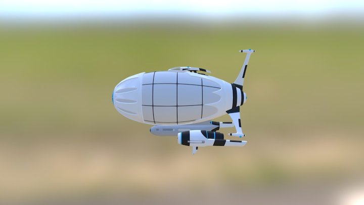 Spaceship N190908 3D Model